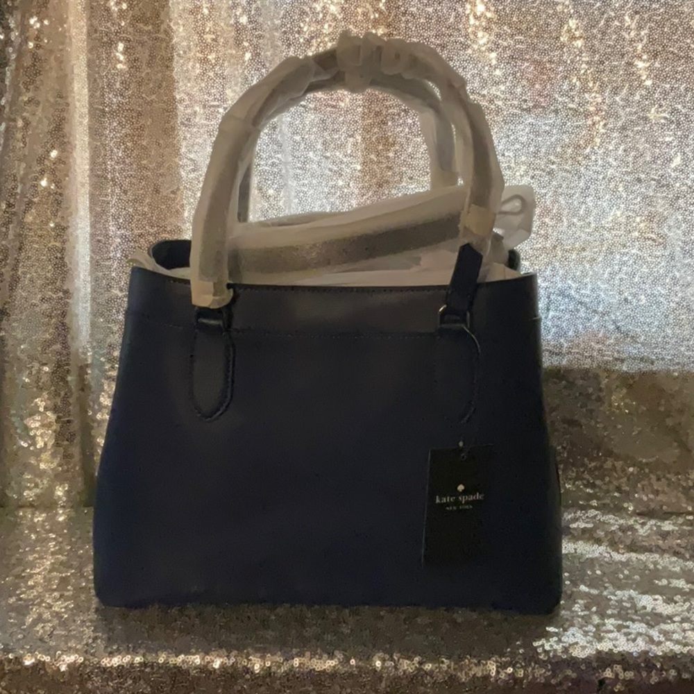 Gorgeous blue Kate Spade. Lots of storage.  Removable crossbody strap. - Picture 2 of 10